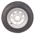 Americana Tire And Wheel Americana Tire & Wheel 30818 Economy Bias Tire & Wheel 5.30 x 12 C/5-Hole-Painted Silver Spoke Rim 30818